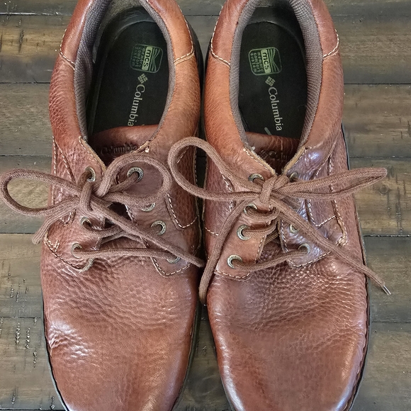 Columbia Brown Leather Charles Oxfords Mens Size 14 - Picture 5 of 8